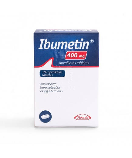 IBUMETIN 400 mg apvalkotās tabletes N100