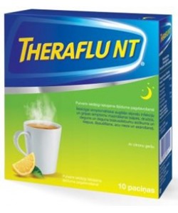 TheraFlu NT pirms miega, citronu garša, N10 