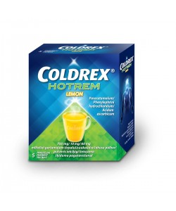 Coldrex HotRem Lemon 750 mg/10 mg/60 mg pulveris iekšķīgi lietojama šķīduma pagatavošanai N10