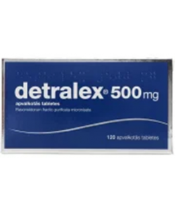 DETRALEX 500 mg apvalkotās tabletes, N120