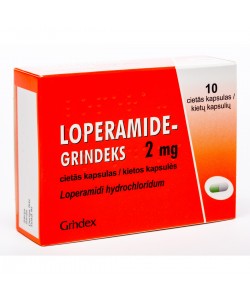 Loperamide-Grindeks 2mg kapsulas N10 