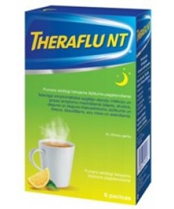TheraFlu NT pirms miega, citronu garša, N6